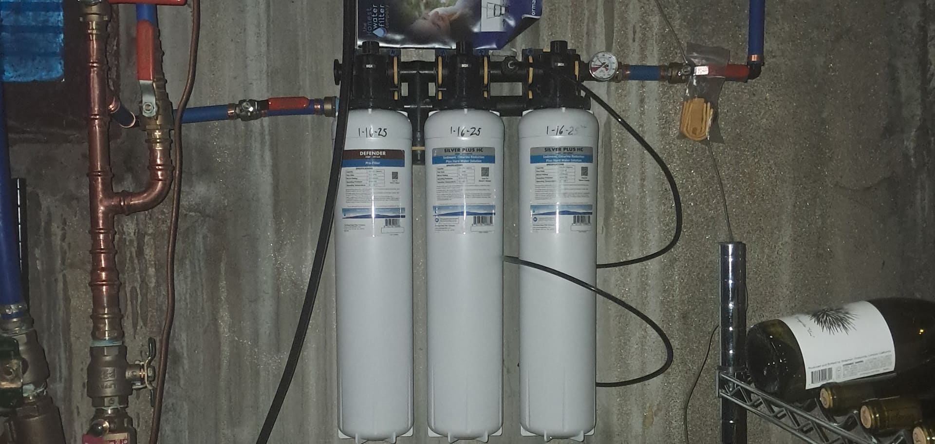 water filtration system installed in basement_last img