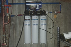 water filtration system set up in the basement_category page